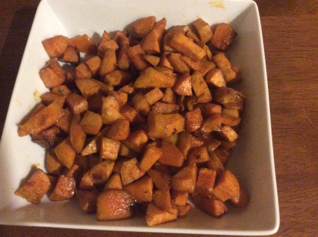 Roasted Savory Sweet Potatoes 