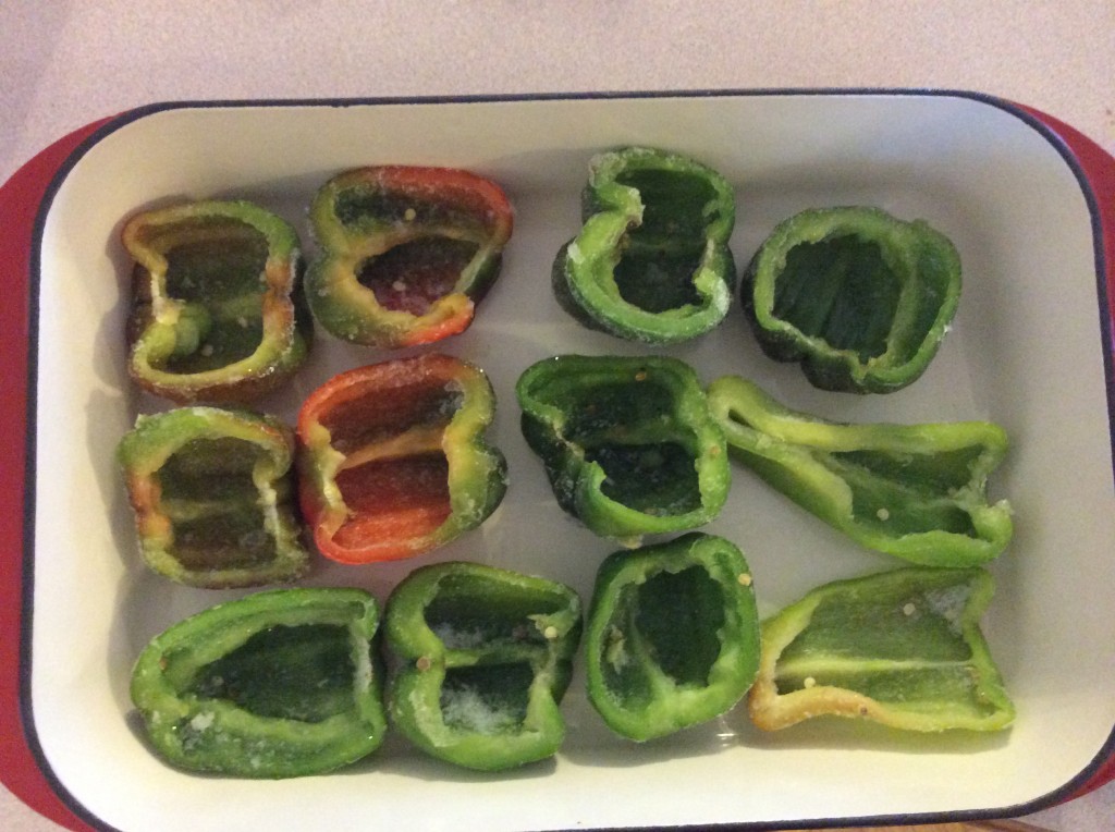 Sweet bell peppers for stuffing