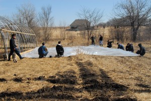 Preparing Plastic Near High Tunnel