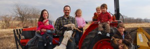 Redfearn Family on Tractor CSA Independence